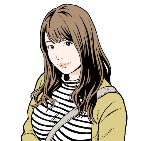 江口寿史風タッチのイラスト①
