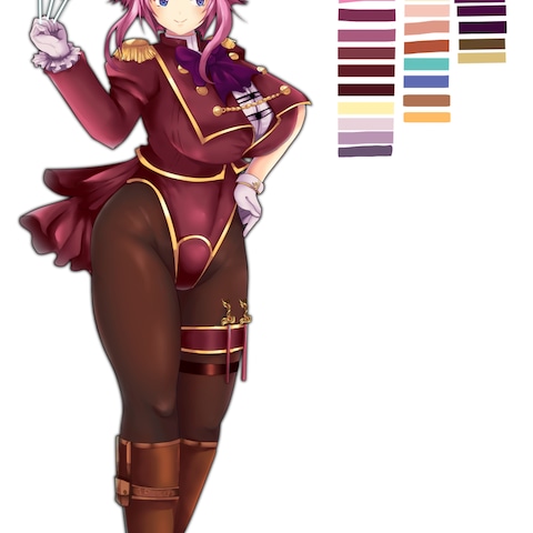美少女キャラサンプル