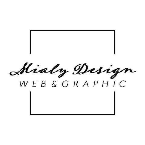 Mialy Design名刺、SNS用ロゴ