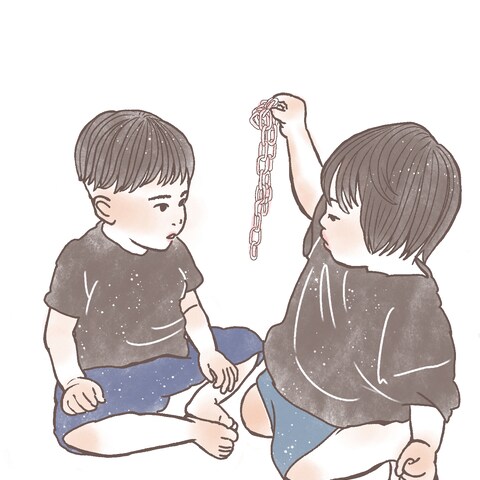 お子様似顔絵イラスト