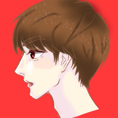 イケメンの横顔 ドジっ子