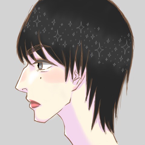 イラストの横顔 末っ子