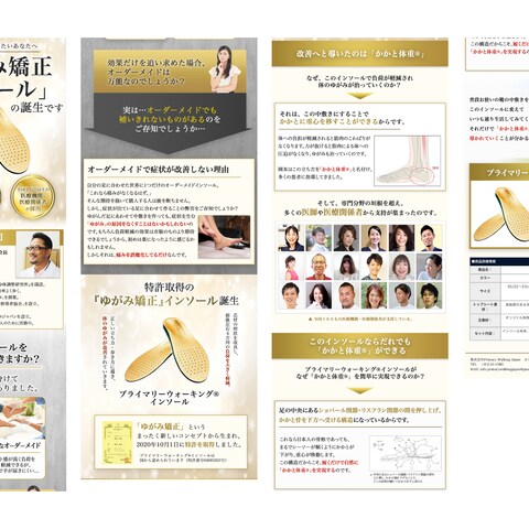 高級インソールLP制作