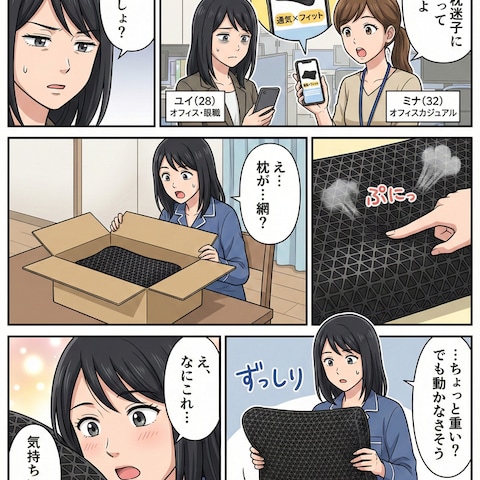 枕カバー 付 実用的 健康枕広告漫画3