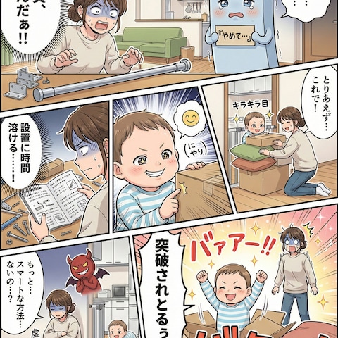 置くだけベビーフェンス漫画広告2
