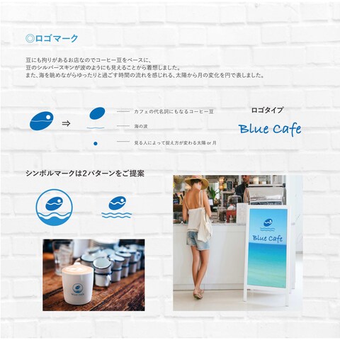 カフェのロゴ＆ショップカード(2/2)
