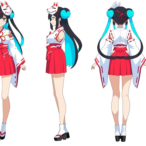 Vtuber用３面図
