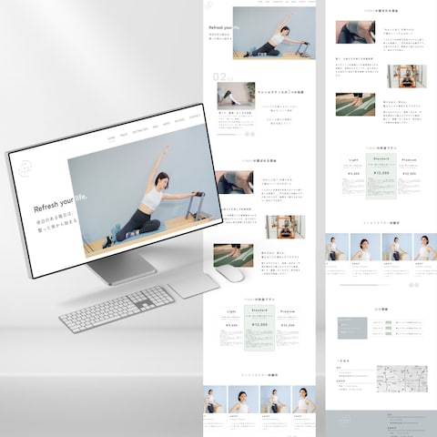 Pilates studio Findy様のLP制作