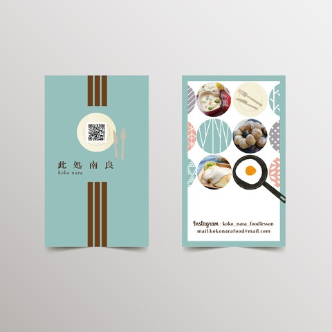 名刺-料理教室　講師
