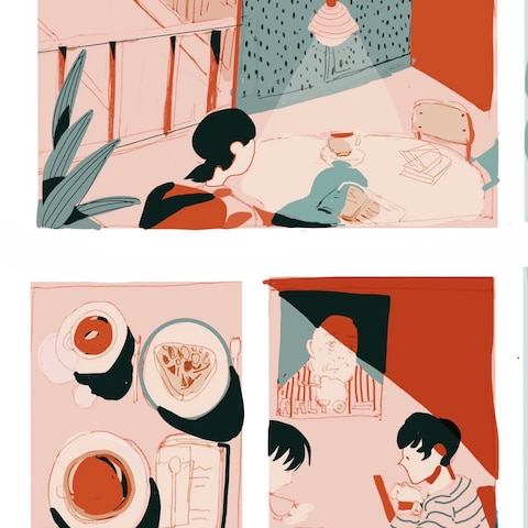 イラスト　旅行記　フィンランド