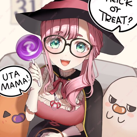 子守うたさん ハロウィンイラスト