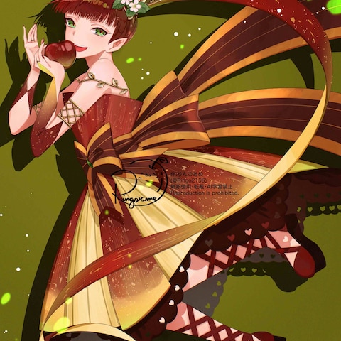 オリジナルキャラクターの一枚絵です