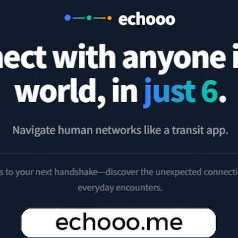 世界中のだれとでも、「6人でつながる」世界へ。echooo