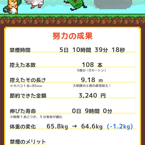 楽しい禁煙アプリ「禁煙ソルジャー」を開発