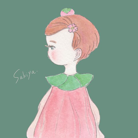 桜餅の女の子