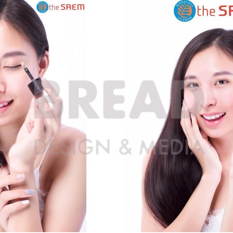 韓国化粧品 ザ セム (The Saem)の販促用モデル撮影