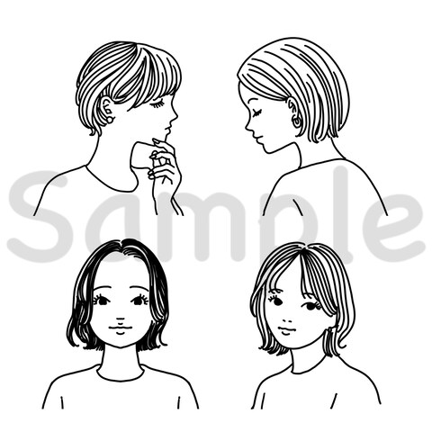 線画アイコンのサンプル