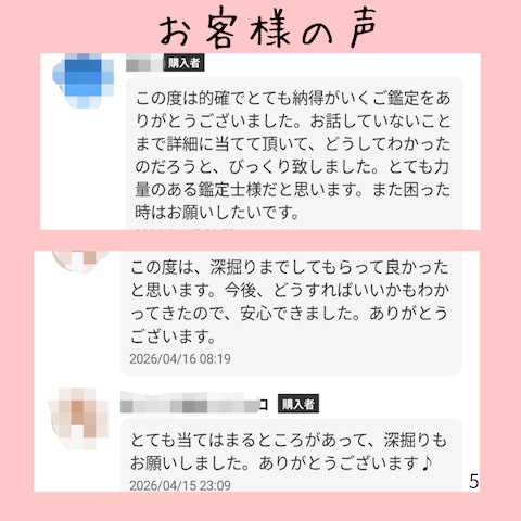 お客様の感想