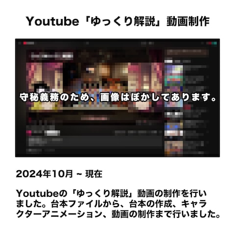Youtube「ゆっくり解説」動画制作