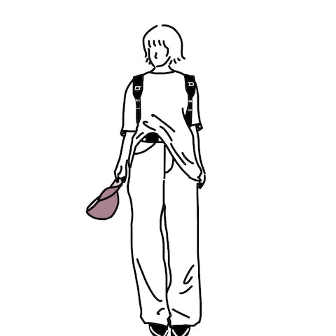 お洒落な洋服をお洒落なイラストに。