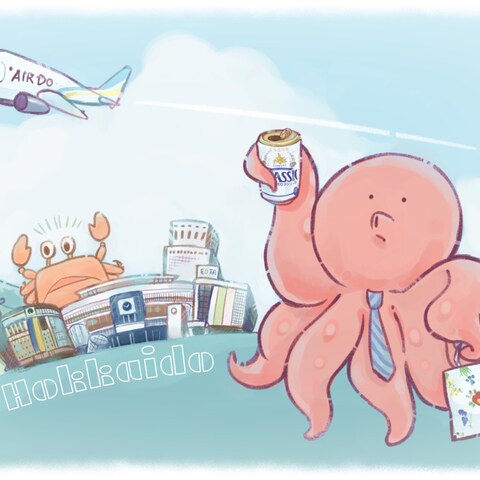 動物デフォルメイラスト(ポストカード用)