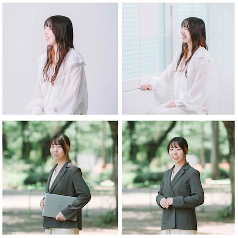 【Webデザイナー様】スタジオ及び野外でプロフィール写真撮影
