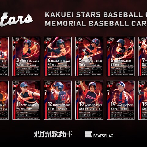 角栄スターズ 卒団記念オリジナル野球カード