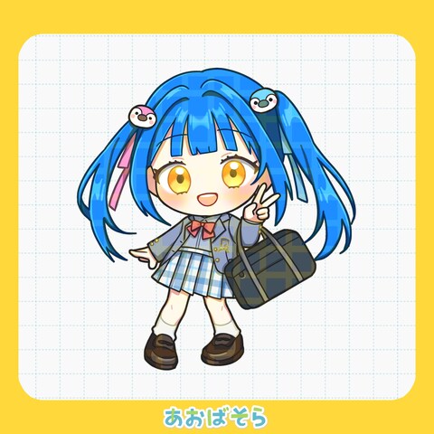【有償実績】IRIAMライバー様のミニキャライラスト