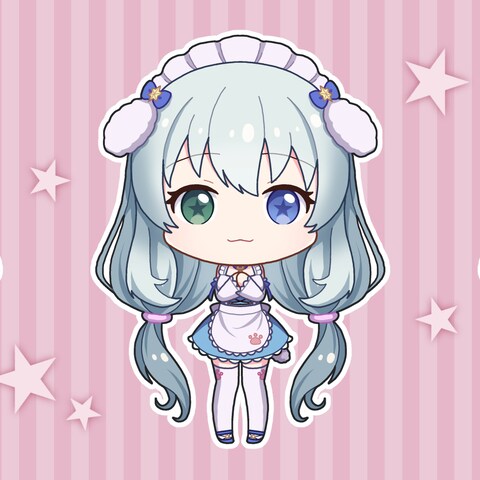 Vtuberちびキャライラスト