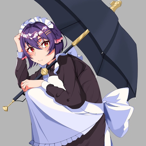 メイド服ネズミ女の子