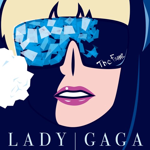 Lady Gaga（イラレでジャケットの模写）