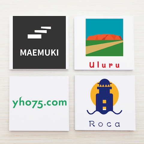 イラスト、ワードロゴ