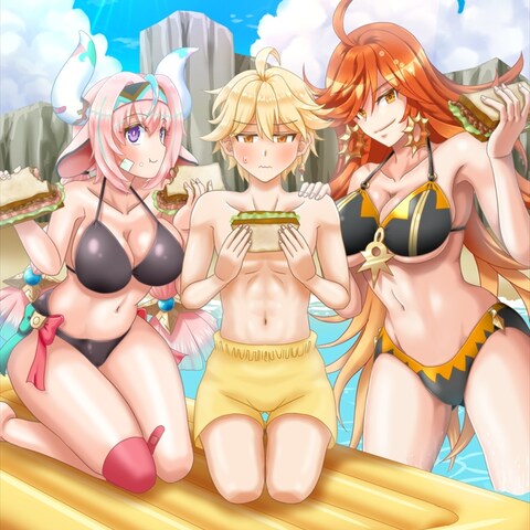 原神 水着絵