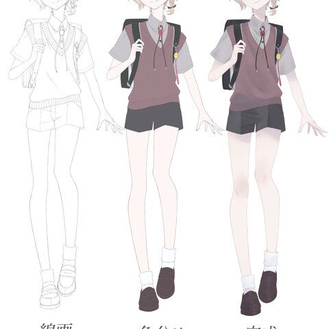 TRPGキャライラスト　少年