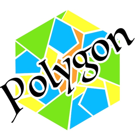 多角形（polygon）をイメージしたロゴデザイン