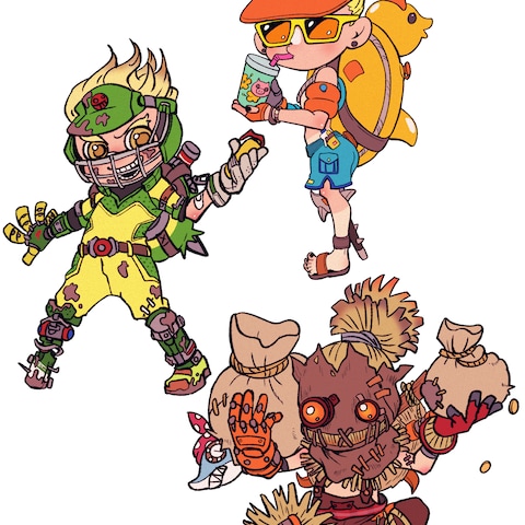 デフォルメ、ミニキャラクター