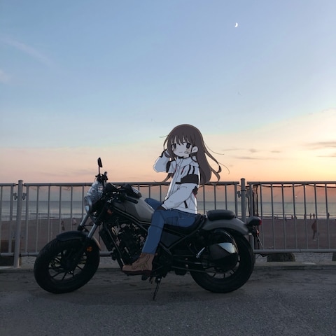 写真×イラスト×バイク