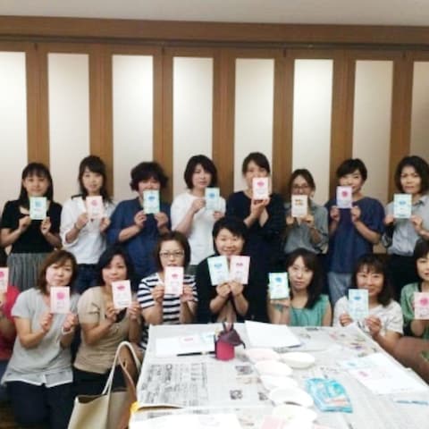 ptaでの活動筆文字&パステルアート