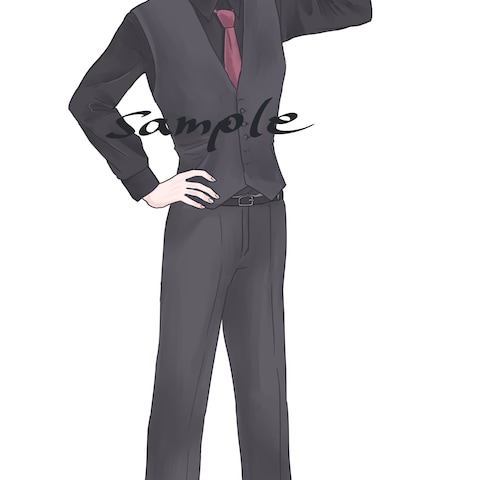 配信者様の立ち絵イラスト