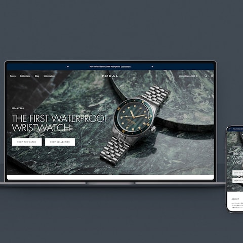 shopifyにて腕時計のECサイトを構築しました。