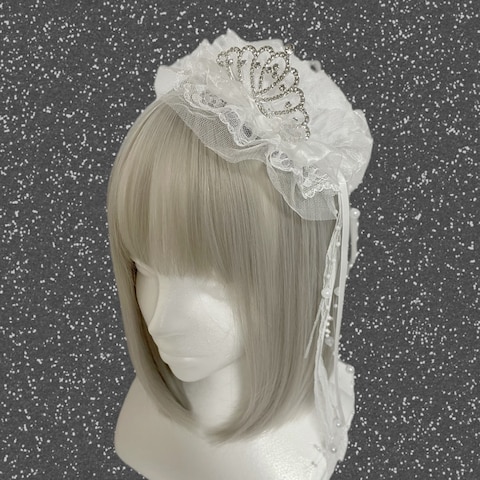 コサージュ風ヘアクリップ