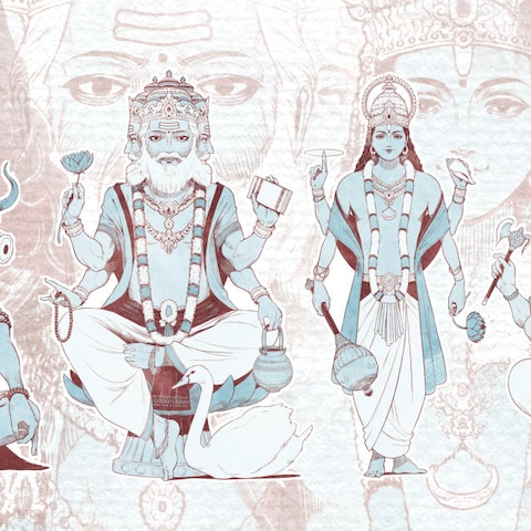 インド神話ムック本の図版
