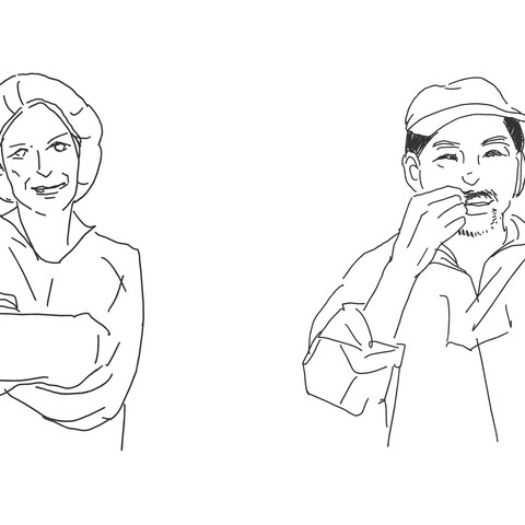 人物似顔絵(企業様カタログ用)