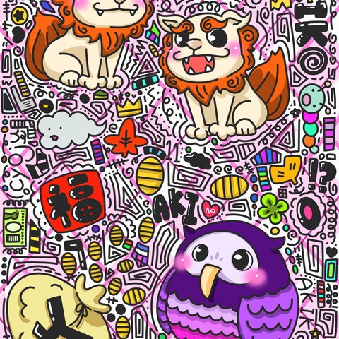 オリジナル記念日用イラスト依頼作成