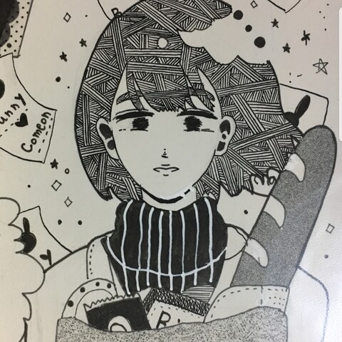 描いた漫画のワンシーンです