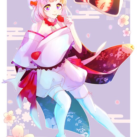 海外のイラスト展出展用イラスト