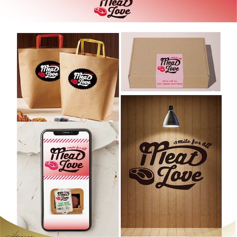 お肉の通販ショップ　MEAT　LOVE様のロゴ