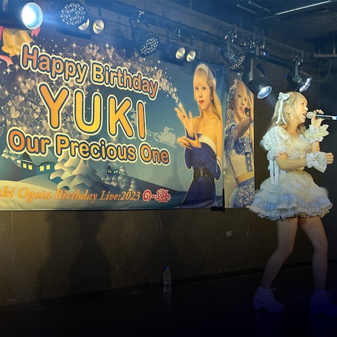アイドルのライブ横断幕