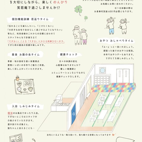 A4三つ折りパンフレット 中ページ