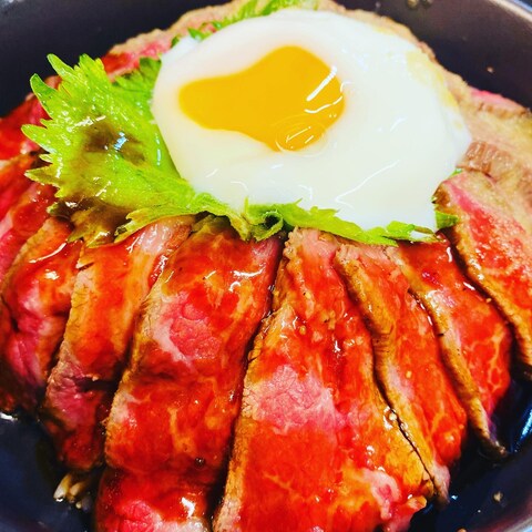 ズボラローストビーフ丼